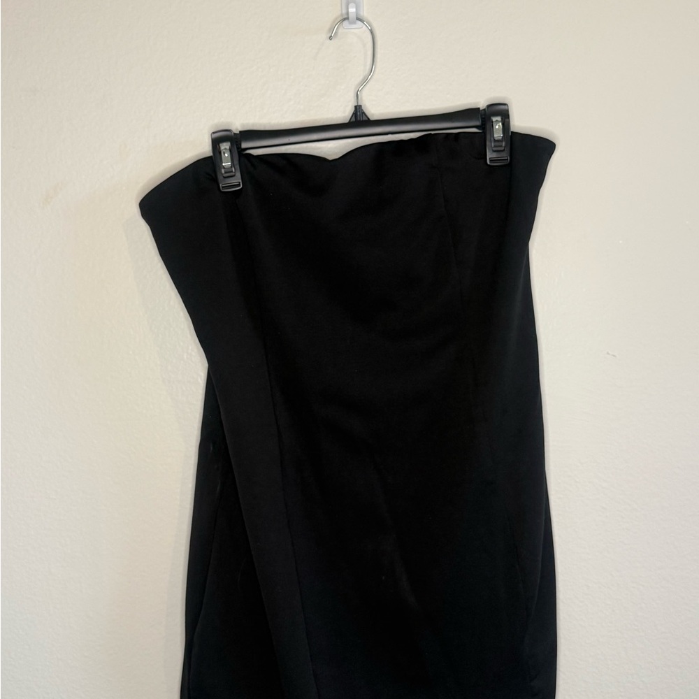 Fashion Nova Black Strapless Pencil Skirt